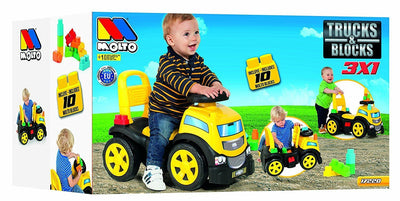 Molto Truck Rideon With 10 Blocks
