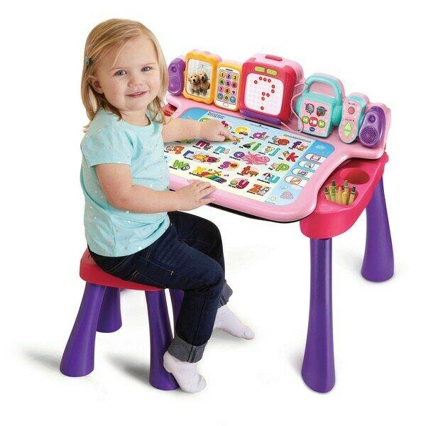 Touch And Learn Activity Desk Pink