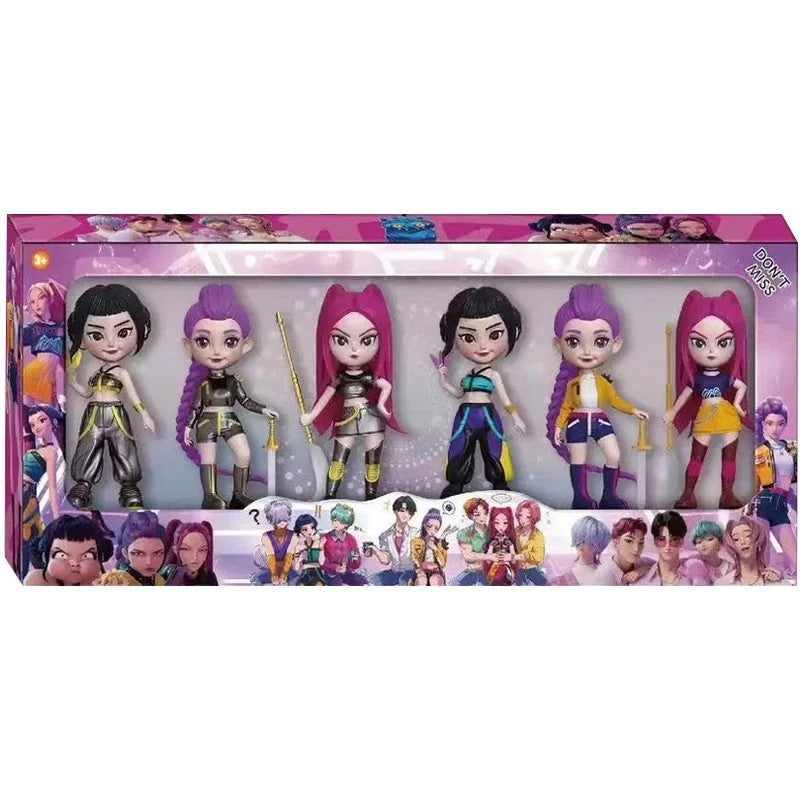 KPOP Demon Hunters Action Figure Set of 6 dolls