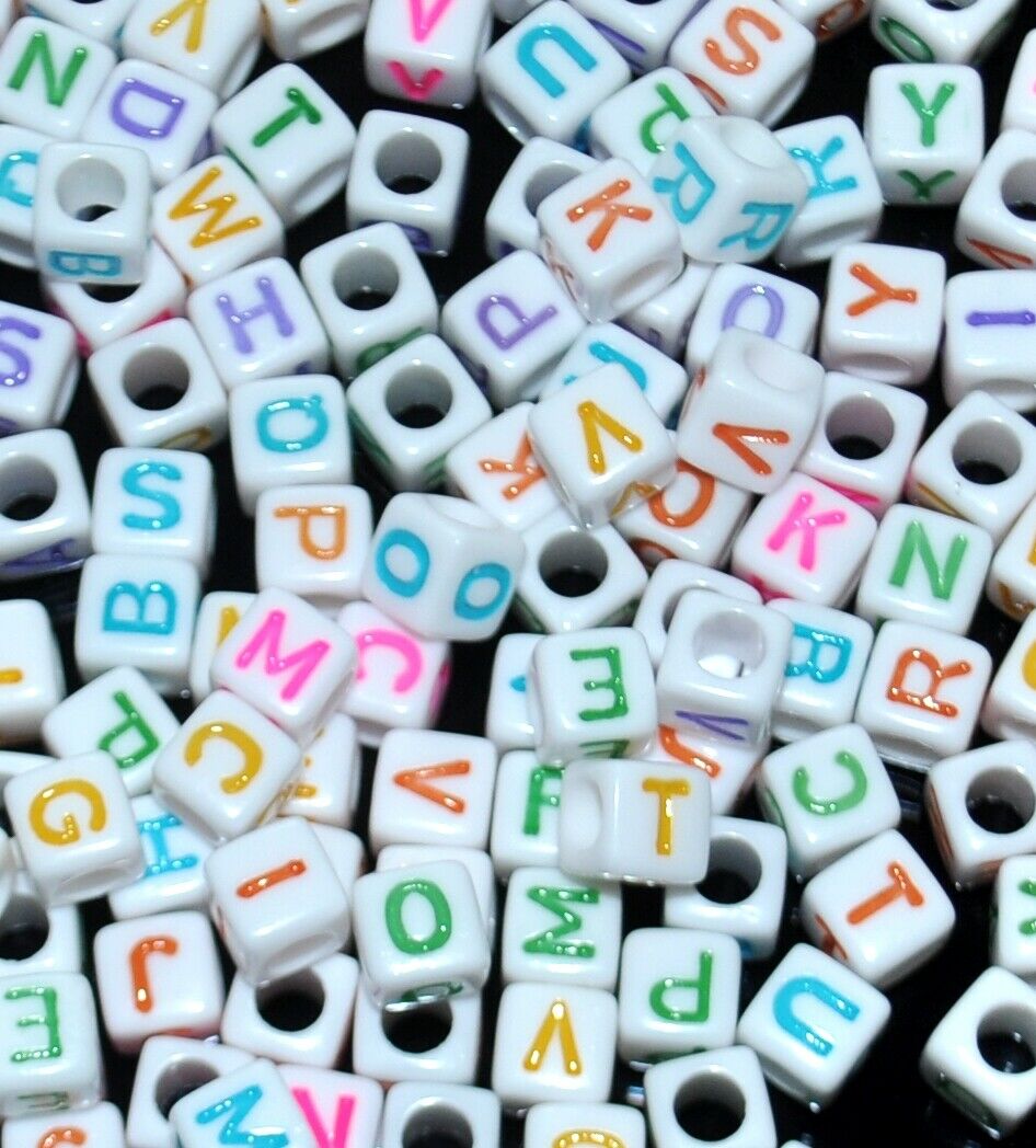 Alphabet Beans For Loom Beads