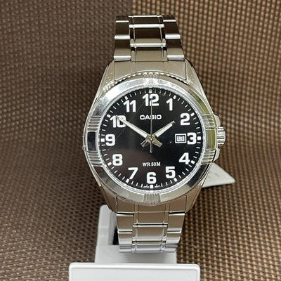 Casio Analogue Watch Steel Bracelet 50Mtrs