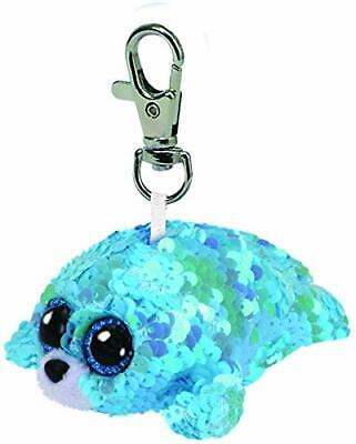 Ty Flip Waves Keyring Light Blue