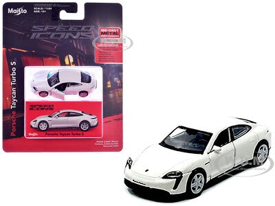 Maisto 1:64 Speed Icons Porsche Taycan Turbo S Diecast Model Car