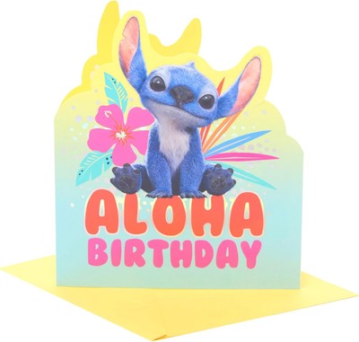 Disney Lilo & Stitch Aloha Birthday Card