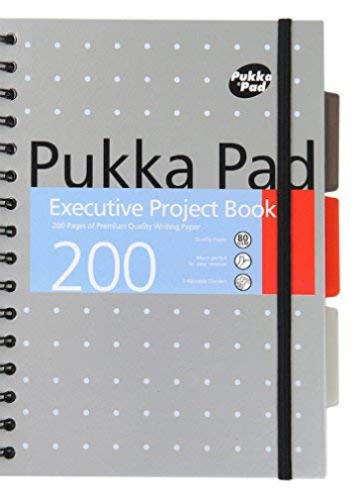 Pukka Pad A5 Project Book Spiral Hardback Covers