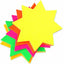 Fluorescent 2.5" Flash Stars