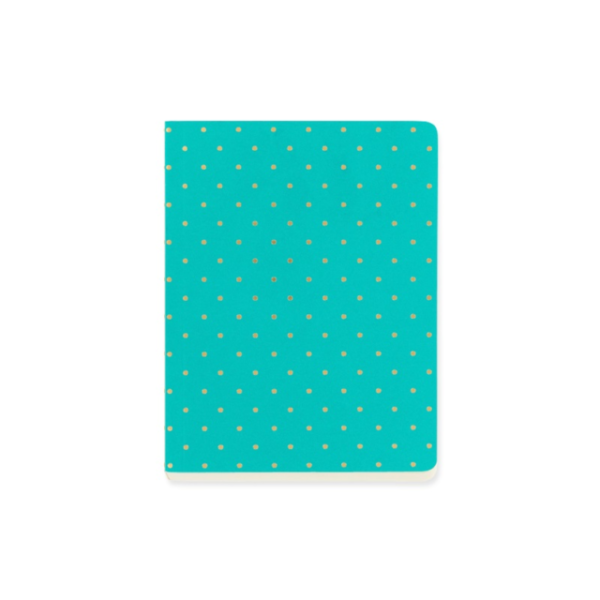 Shimmer Small Gold Polka - Jade A6 Notebook