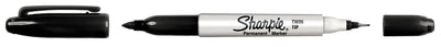 Sharpie Twin Tip Black
