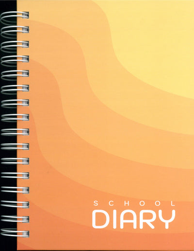 Spiral School Diary Orange