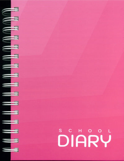 Spiral School Diary Pink