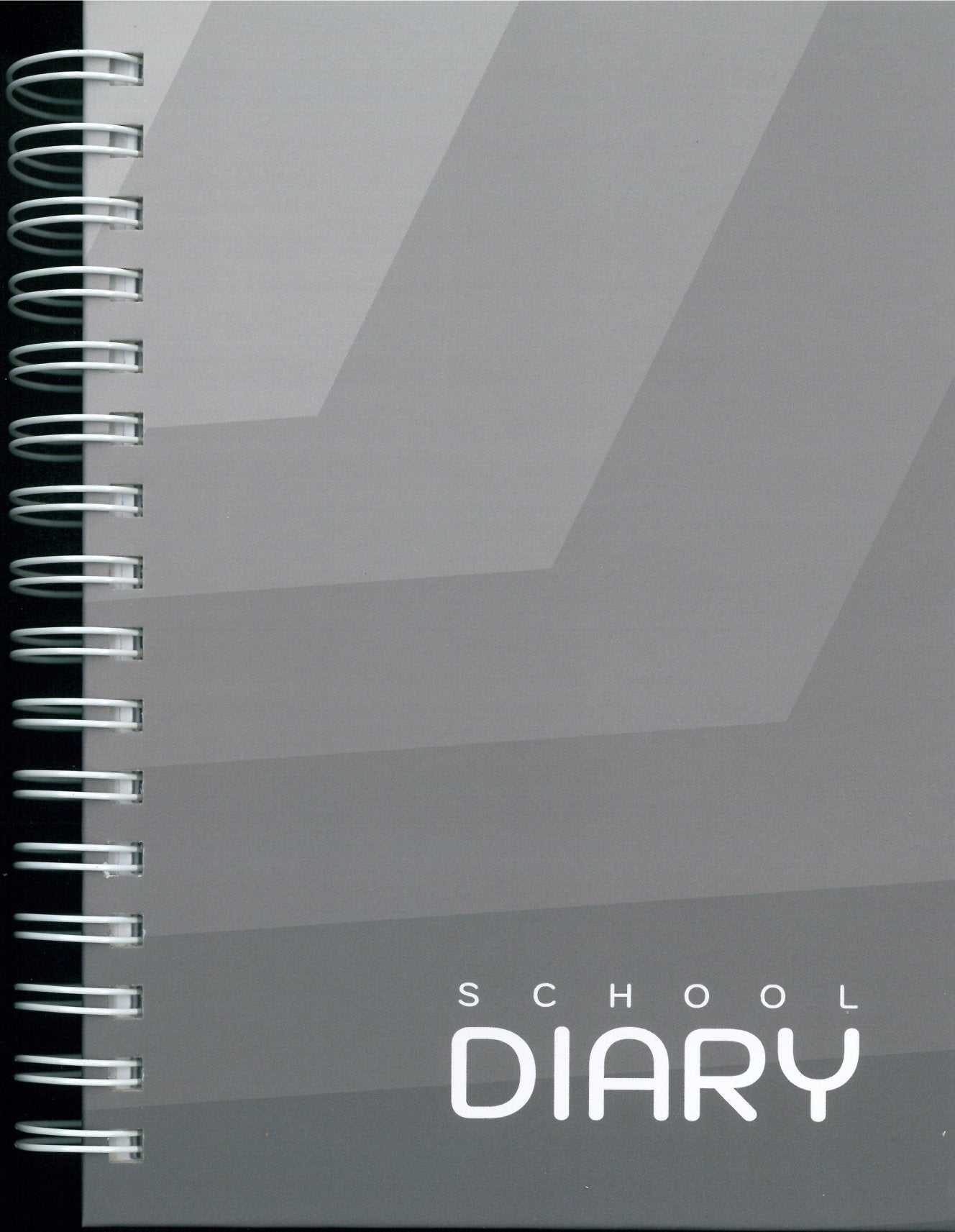 Spiral School Diary Grey