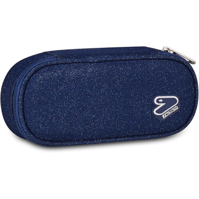 Seven Round Plus SHINY TECH Oval Pencil Case - Blue