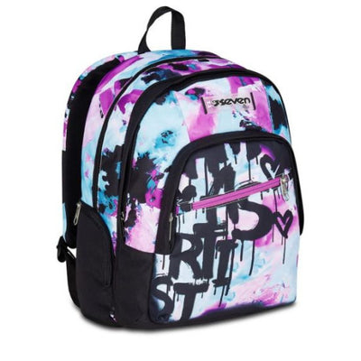 Seven - QUICK GRAFFITI GIRL 2 in 1 Backpack  2 Large compartments