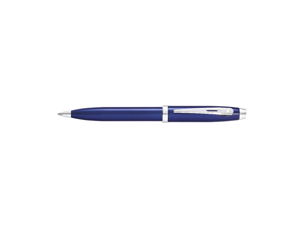 Sheaffer - Balpen Glossy Blue Lacquer Chrome Plated