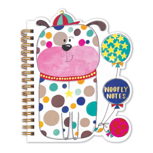 Rachel Ellen Spotted Dog Shaped Wire-Bound Notebook