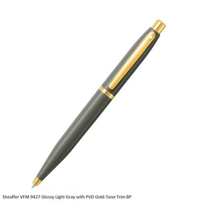 Sheaffer Glossy Light Grey With Gold-Tone Trim Ballpoint Pen