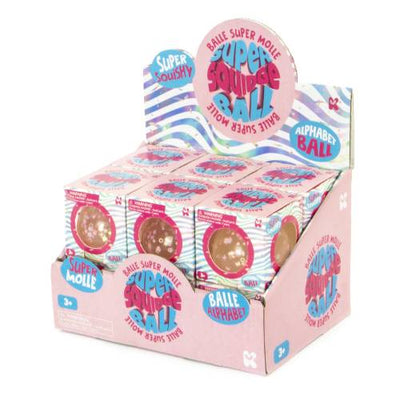 Alphabet Glitter Ball - x 1 ball