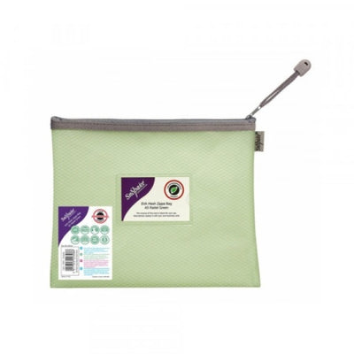 Foolscap Snopake EVA Mesh Zippa Bag - Pastel Green