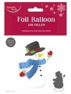 Snowman Standing Foil Balloon 66X46 Cm