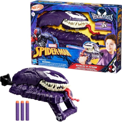 Hasbro Marvel Spider-Man VenomVersus Marvel's Venom Strike Blaster NERF