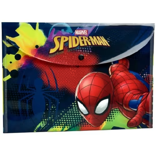 Spiderman A4 Button Folder