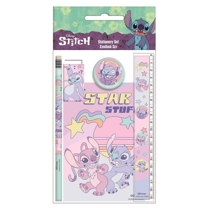 Disney STITCH & ANGEL - Stationery Set - 5pc