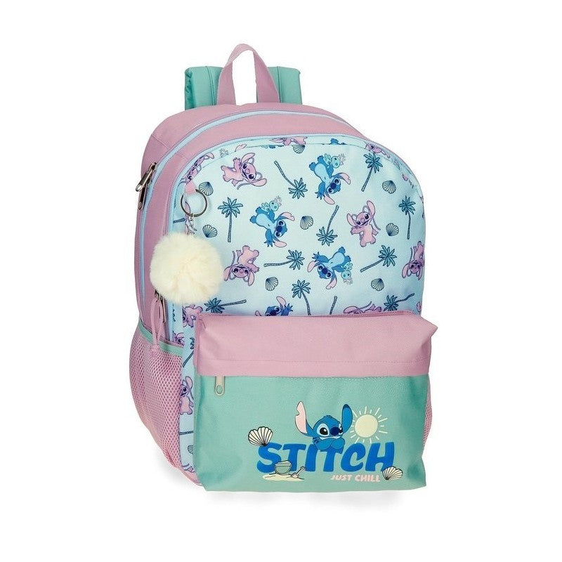 Disney Stitch Heart 40cm backpack 2 zip fit A4