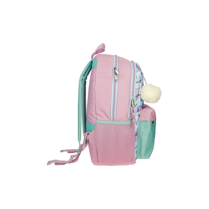 Disney Stitch Heart 40cm backpack 2 zip fit A4