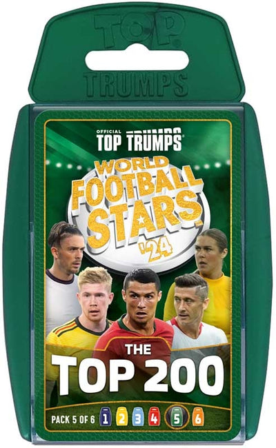 World Football Stars Top 200 - Pack 5 Top Trumps Card Game