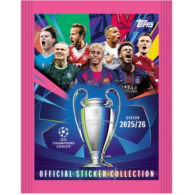 Topps UEFA Champions League 2025/2026 Sticker Booster -x 1 Pack