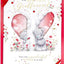 Bears By Tree Trunk Girlfriend Luxury Boxed Handmade Valentine's Day Card