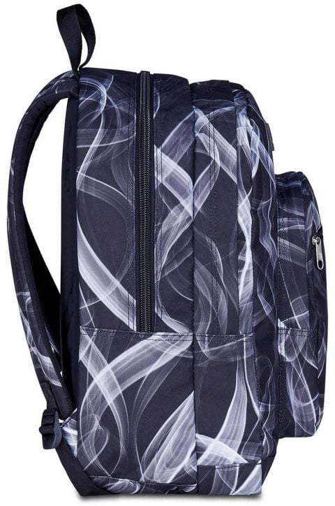 SEVEN FREETHINK JET BLACK BACKPACK 2 Large compartments fit A4