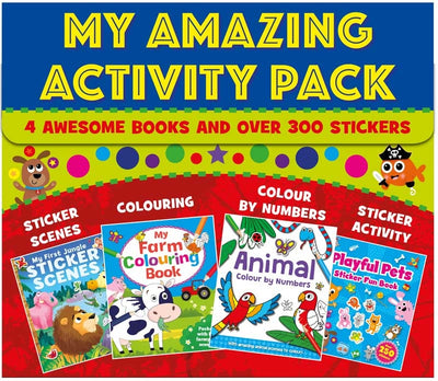 My Amazing Activity Pack - Four Books - Over 300 Stickers