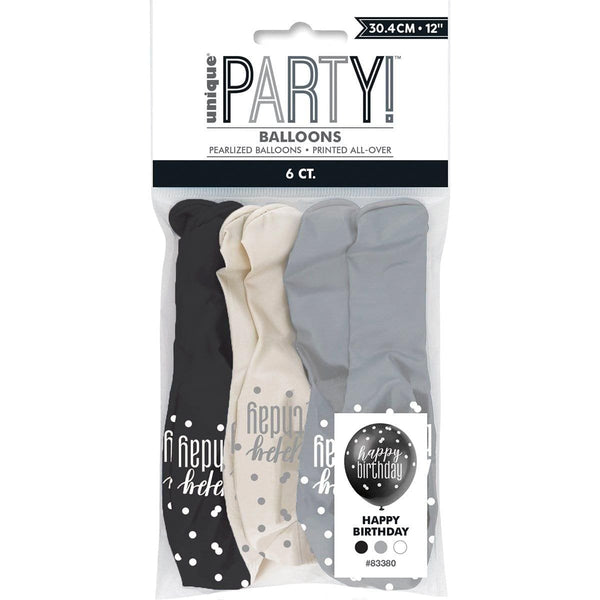 Party Balloons printed HAPPY BIRTHDAY