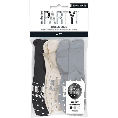 Party Balloons printed HAPPY BIRTHDAY