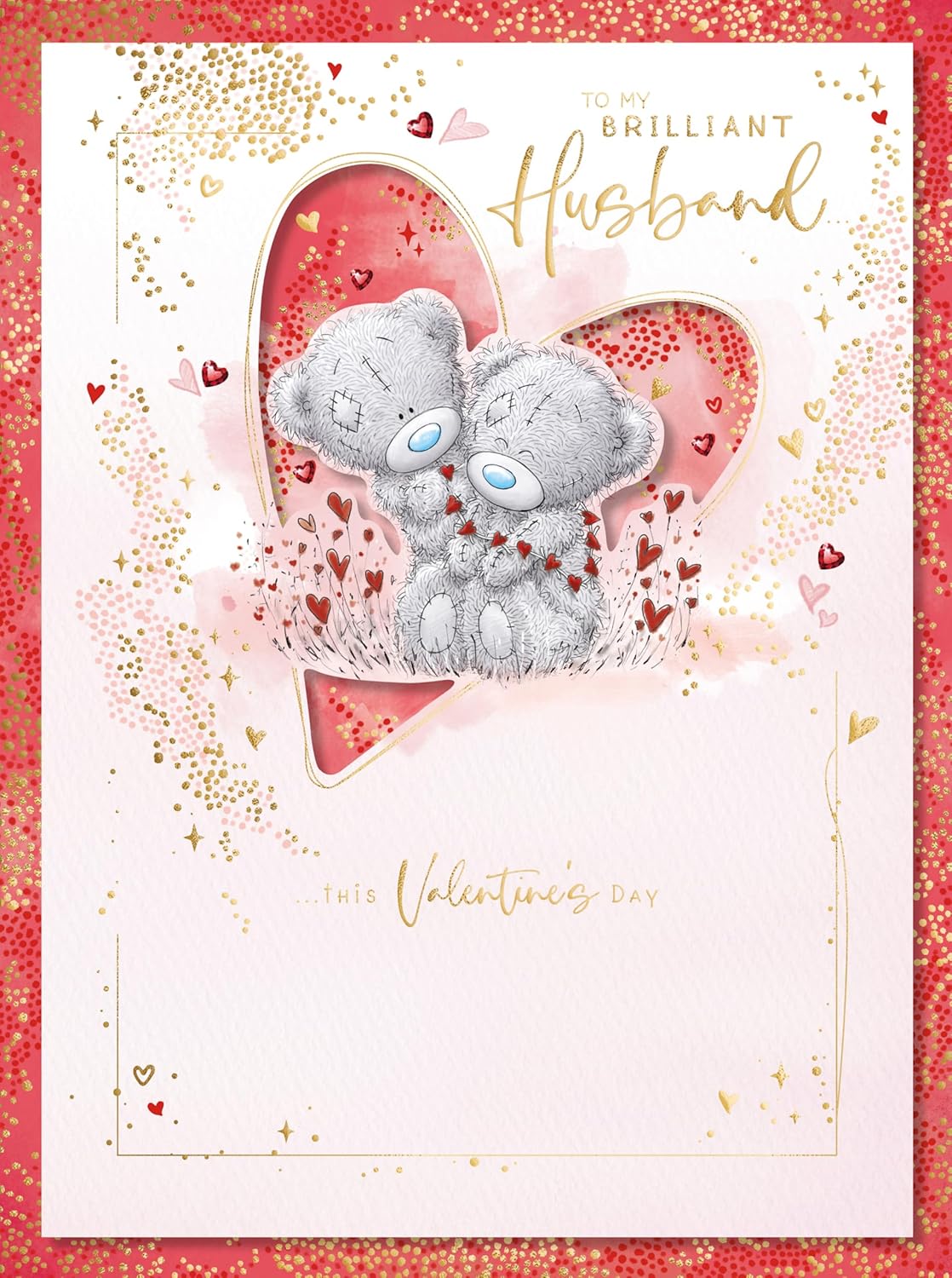 Me To You Boxed Valentine'S Day Card - Bears With Garland Of Hearts - Husband