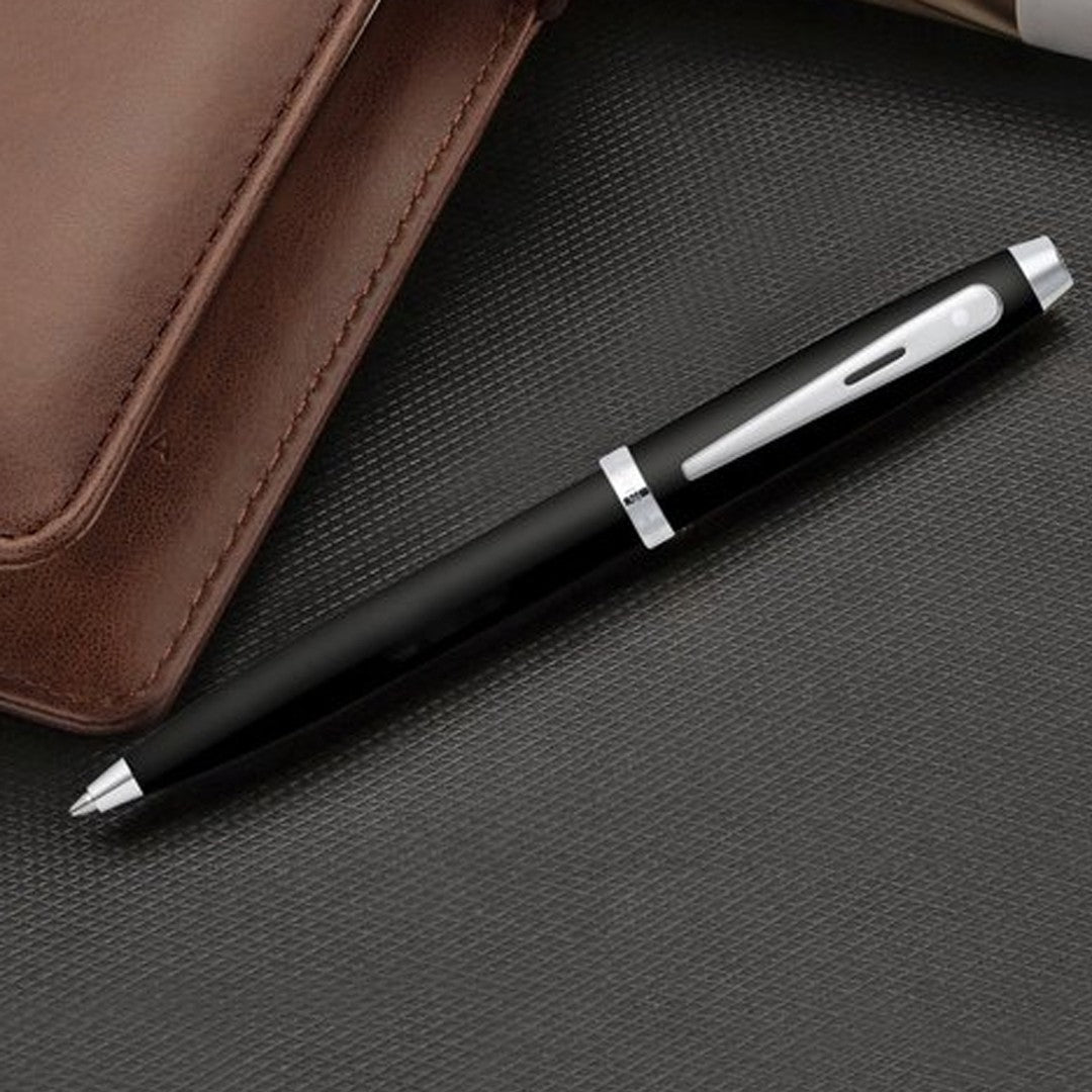 Sheaffer Ball Point Pen Black Lacquer/Chrome Plate