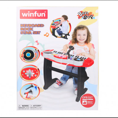 Keyboard Rock Star With Stool