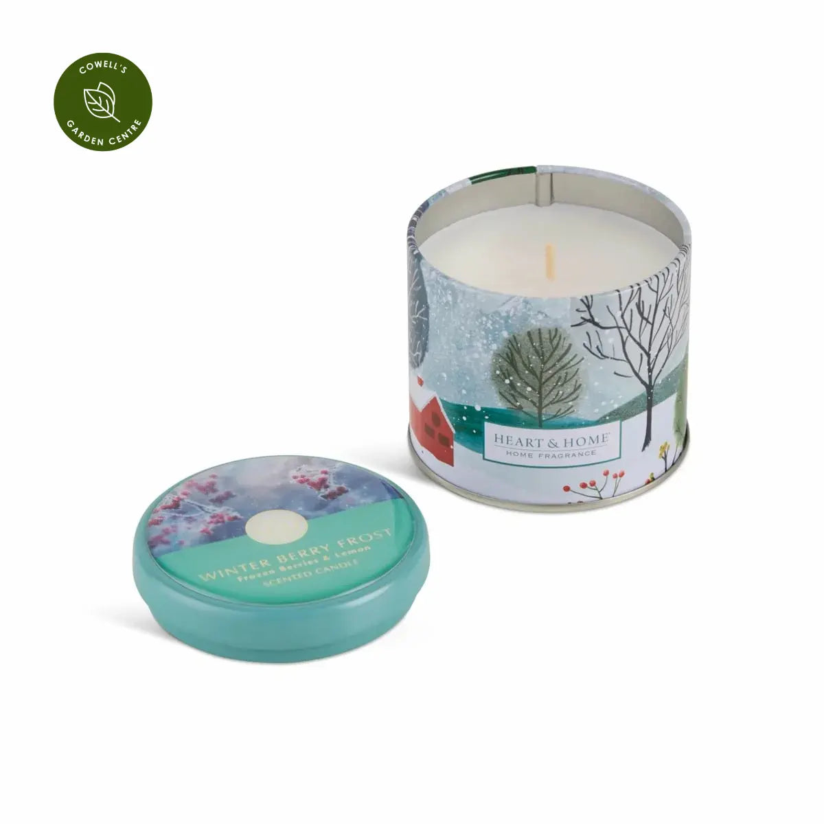 Winter Berry Frost Tin Candle