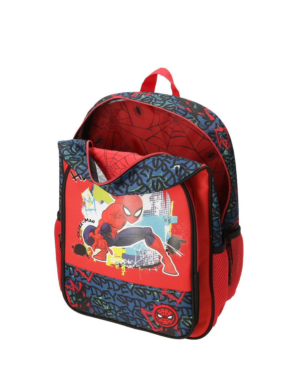 Hero Spiderman Backpack 1 Large Pocket Fit A4