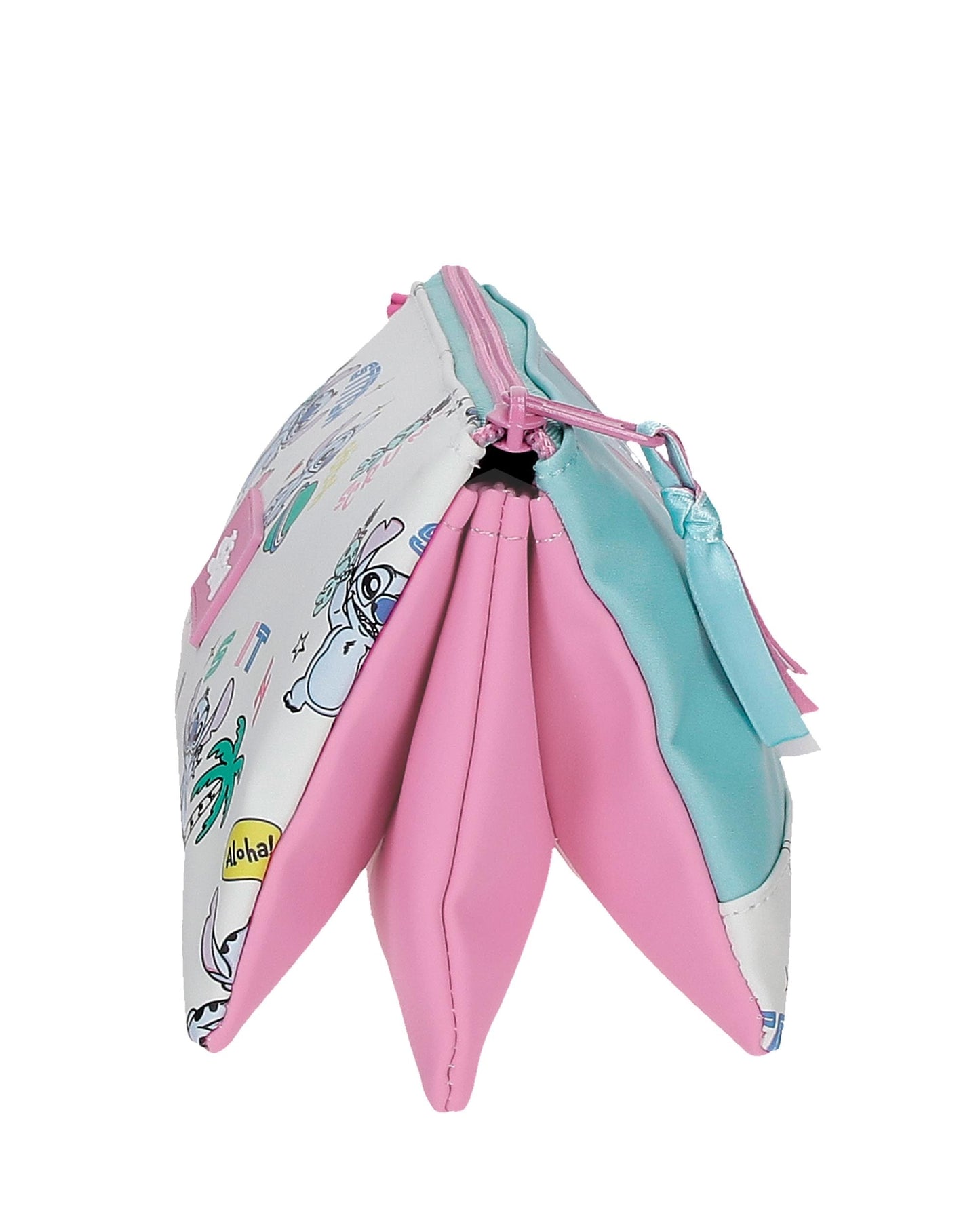 Disney Stitch Little Destruction 2 zip 3 Compartment pencil case