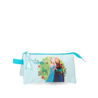 Together FOREVER Frozen Pencil Case 2 zip 3 compartments