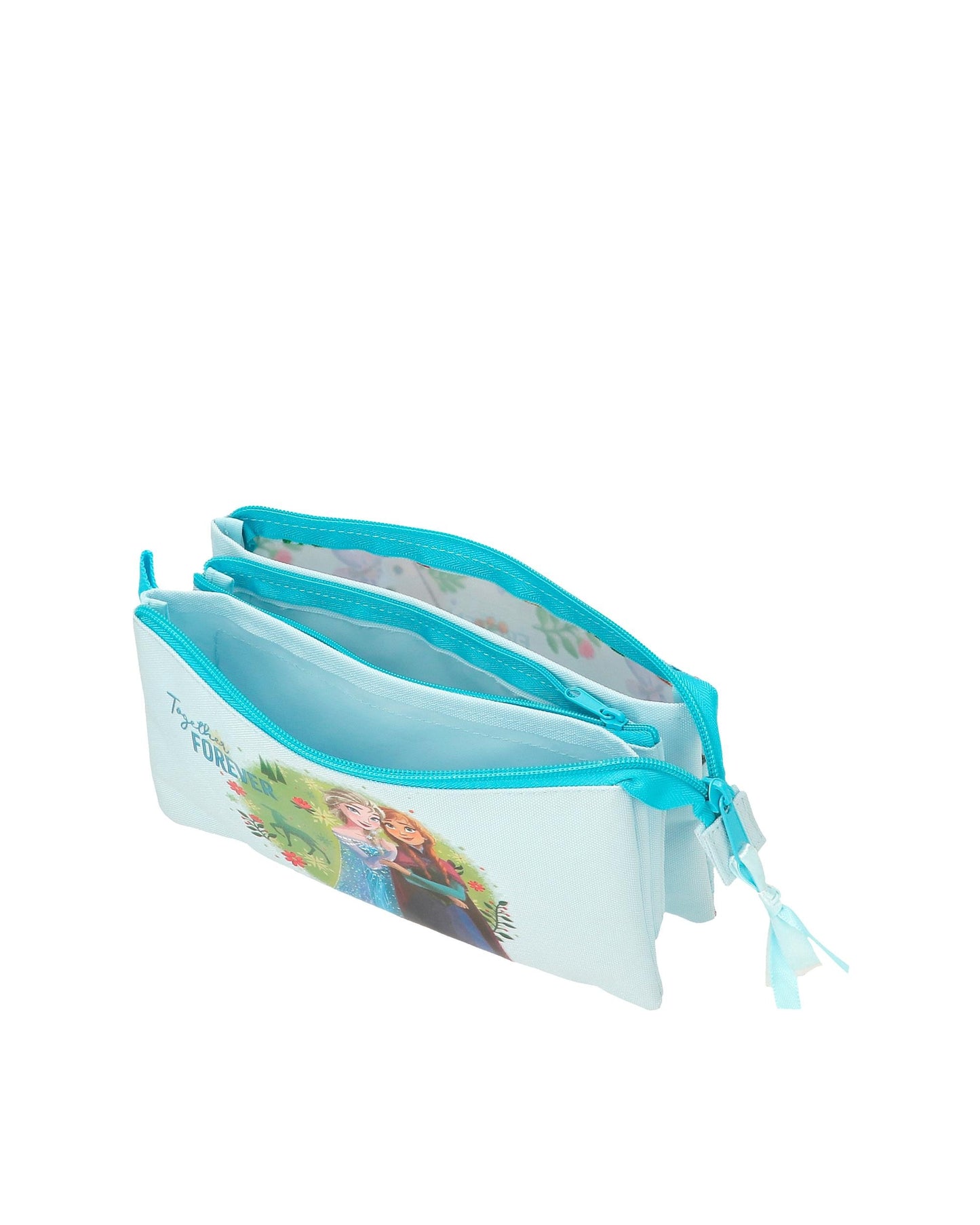 Together FOREVER Frozen Pencil Case 2 zip 3 compartments