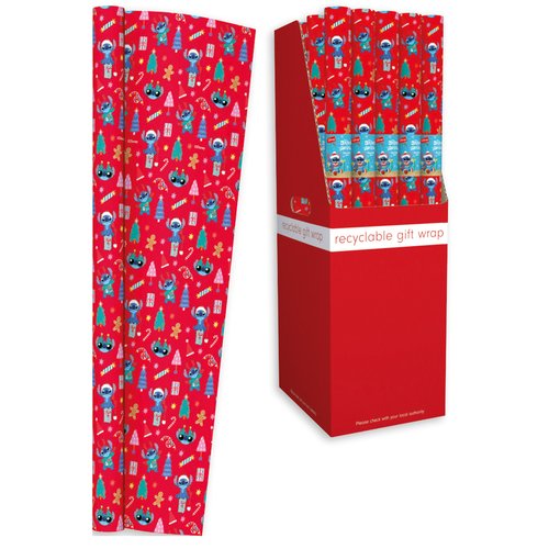 Disney Stitch Roll 69cm x 2mtrs Christmas Wrapping Paper