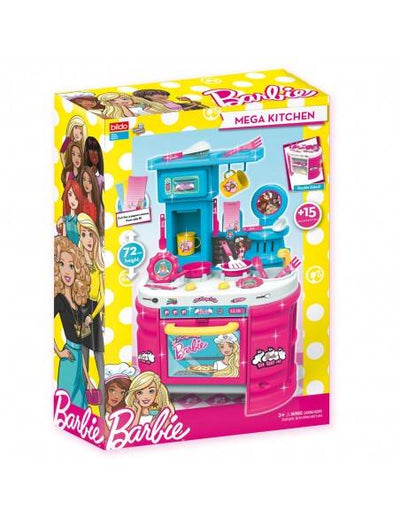 Barbie - Deluxe  Kitchen Set H72Cm 15 Accessories