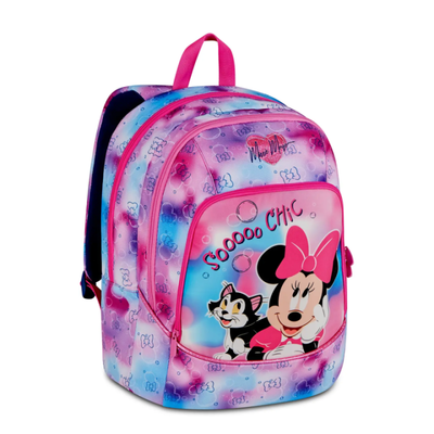 Seven Minnie Chic Touch 29 Litre Double Compartment School Backpack - 2 Large compartments fit A4