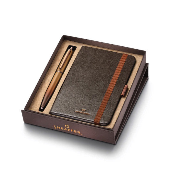 Sheaffer VFM Coffee Edition Ballpoint Pen Gift Set with A6 Notebook