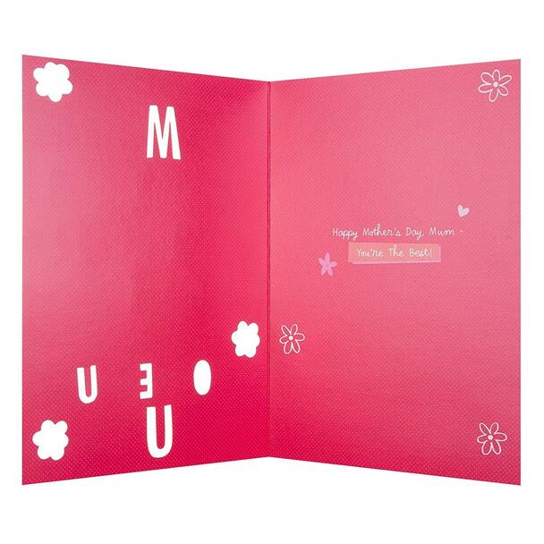 Mum Mother'S Day Marvellous Card 'M Is For'