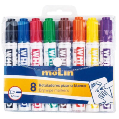 Molin Dry Wipe Markers X8