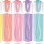 Highlighters Pack X6 Pastel Colours Yellow, Orange, Pink, Green, Blue, Purple